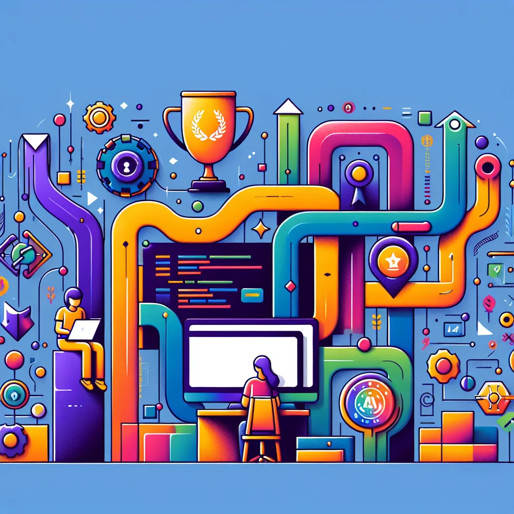 2025년 신입 프로그래머를 위한 단계별 코딩 학습 로드맵 인포그래픽 — AI 도구 활용 포함 illustration