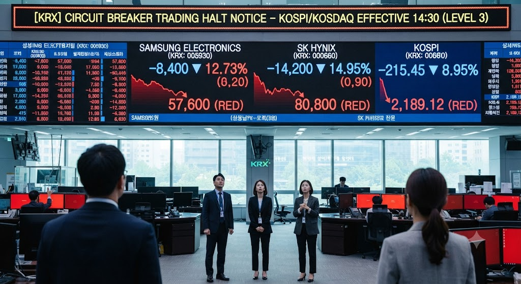 Samsung Electronics SK hynix stock board