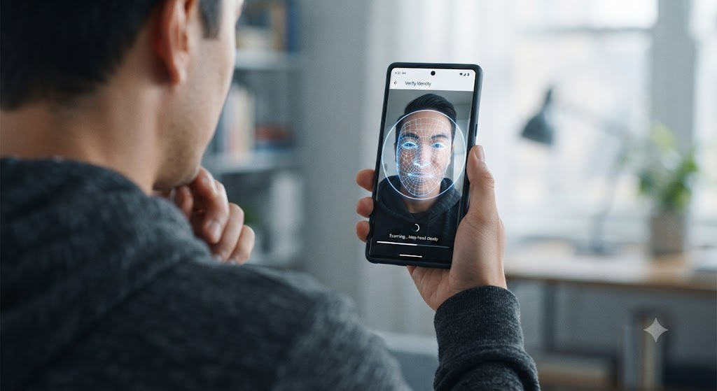 face scan smartphone