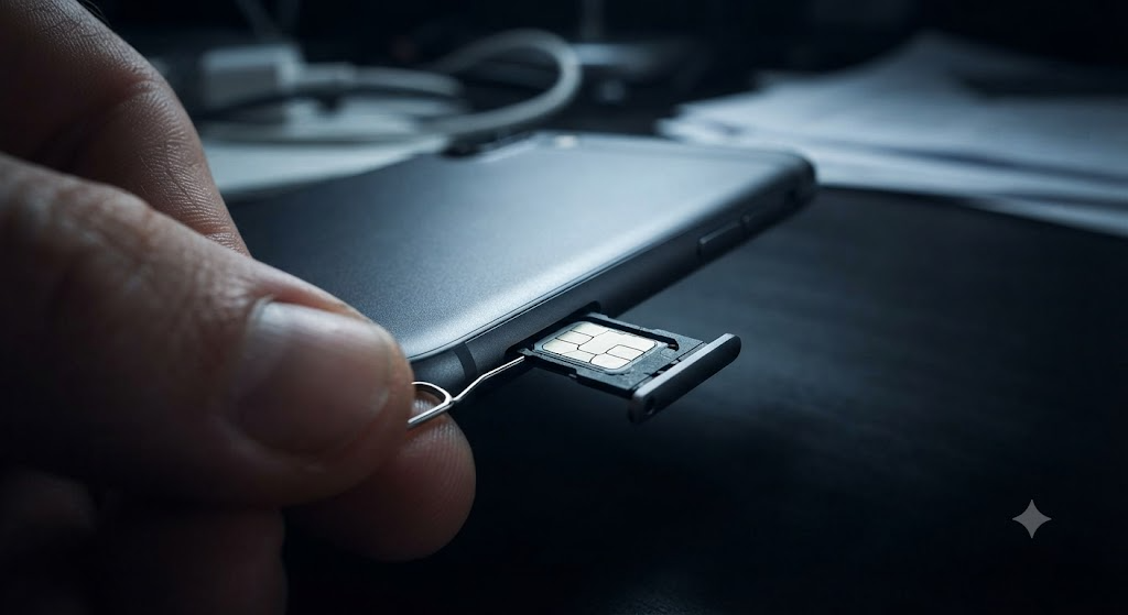 SIM card tray smartphone