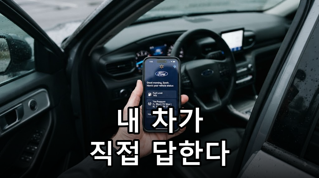 포드 앱이 내 차의 연료·공기압을 바로 답해 주는 순간