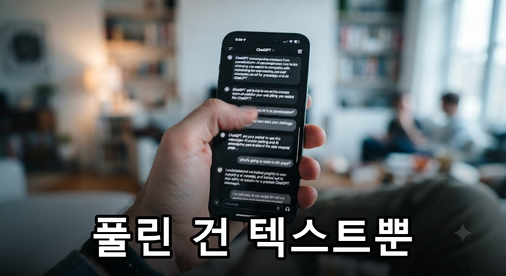 횟수 제한 없이 열린 챗GPT 앱 화면