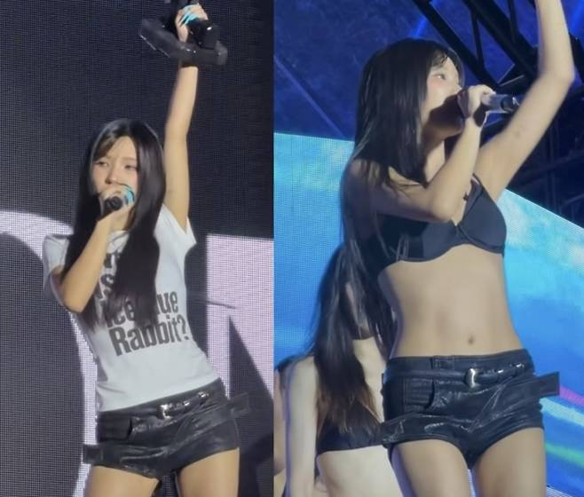 전소연 티셔츠 탈의 논란