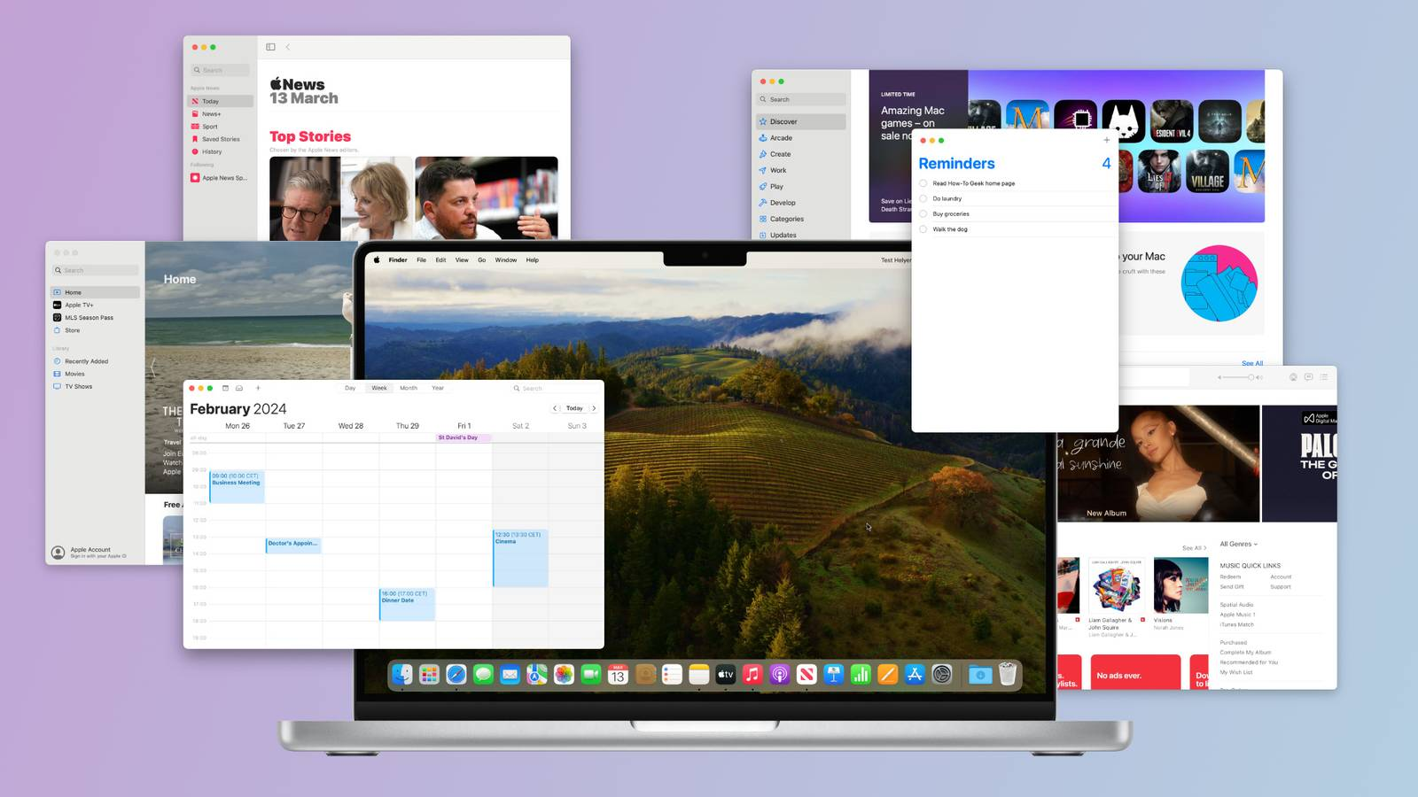 Aside Windows Mac interface