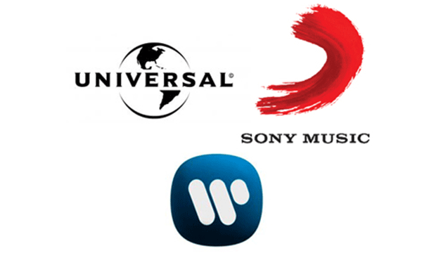 Universal Music Sony Music Warner Music EA logos